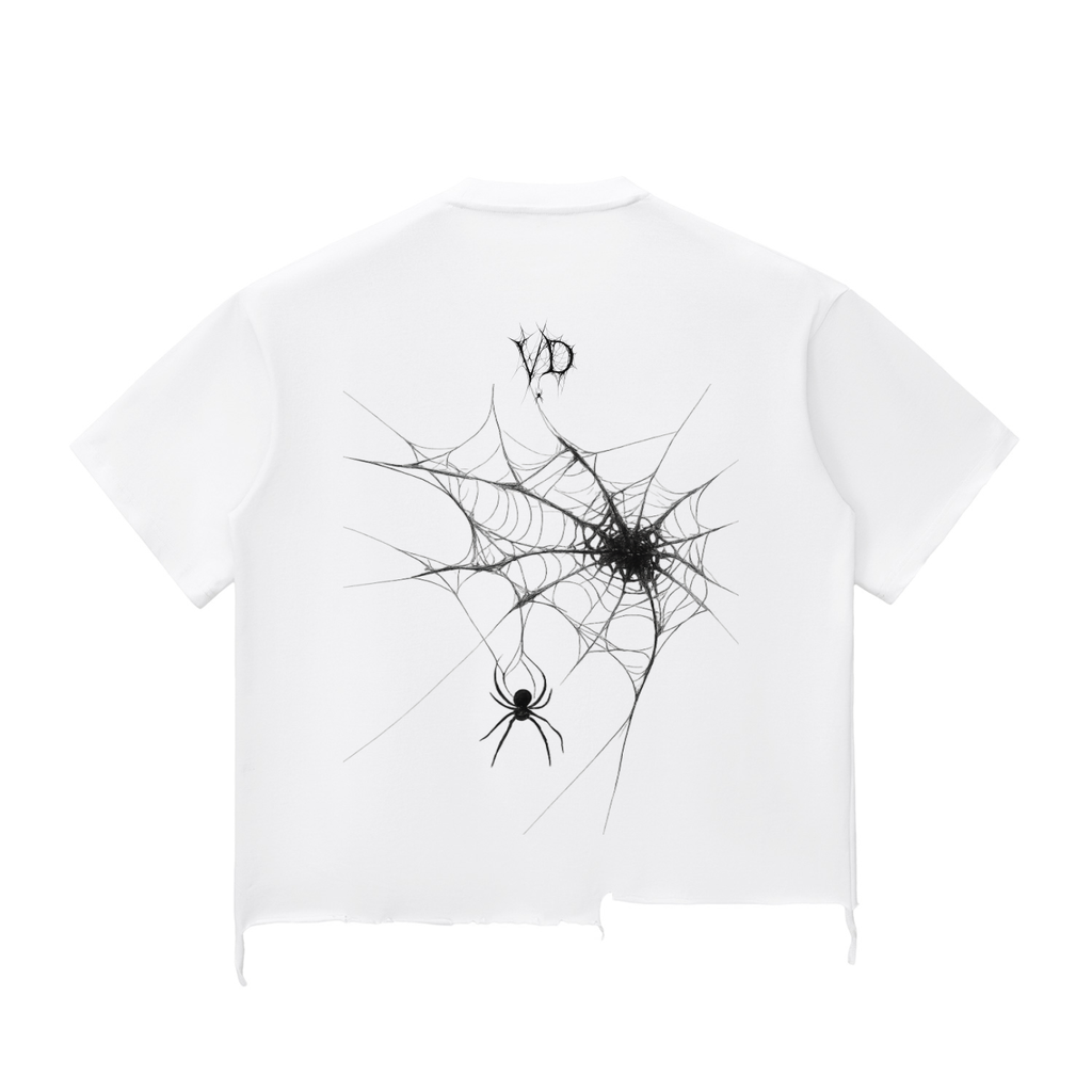 Snow Wash Raw-Hem Boxy T-shirt
