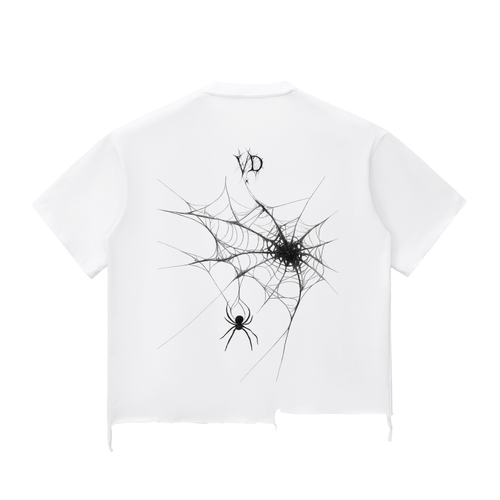 Snow Wash Raw-Hem Boxy T-shirt