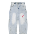 Men's Vintage Wash Sunfade Barrel Leg Jeans