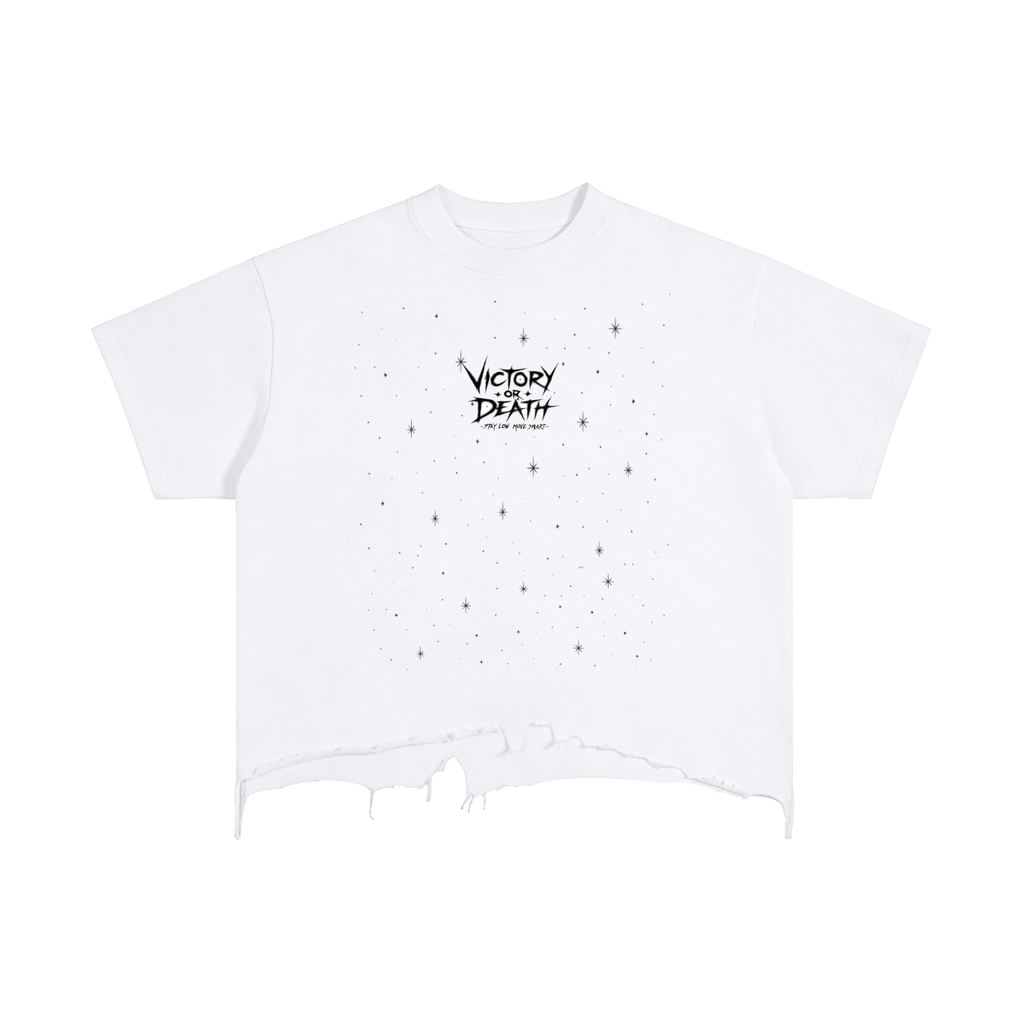 Vintage Wash Boxy Distressed Hem T-Shirt