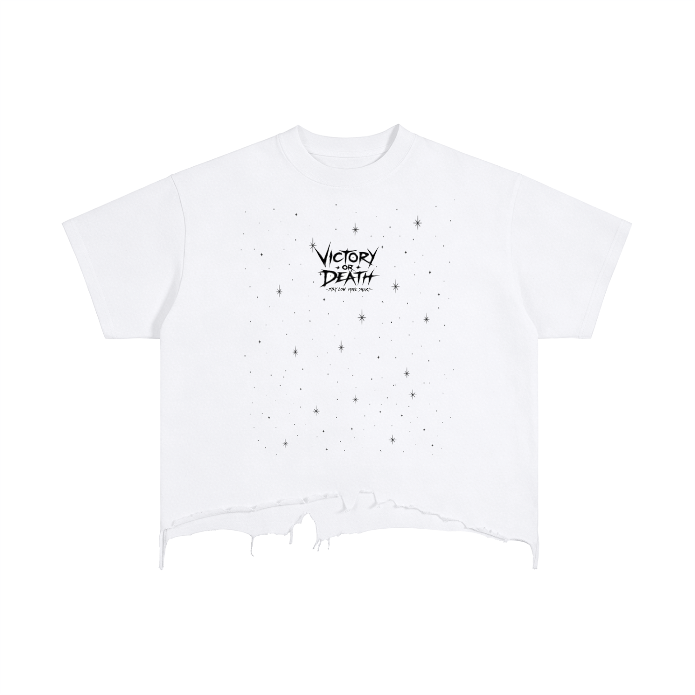 Vintage Wash Boxy Distressed Hem T-Shirt