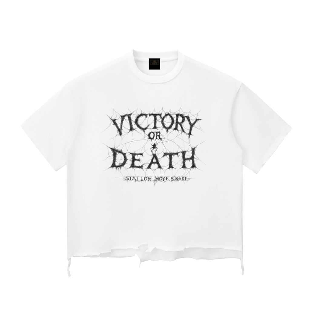 Snow Wash Raw-Hem Boxy T-shirt